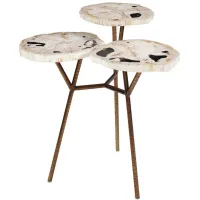 Ivy Collection 3-tier Accent Table in Bronze by UMA Enterprises