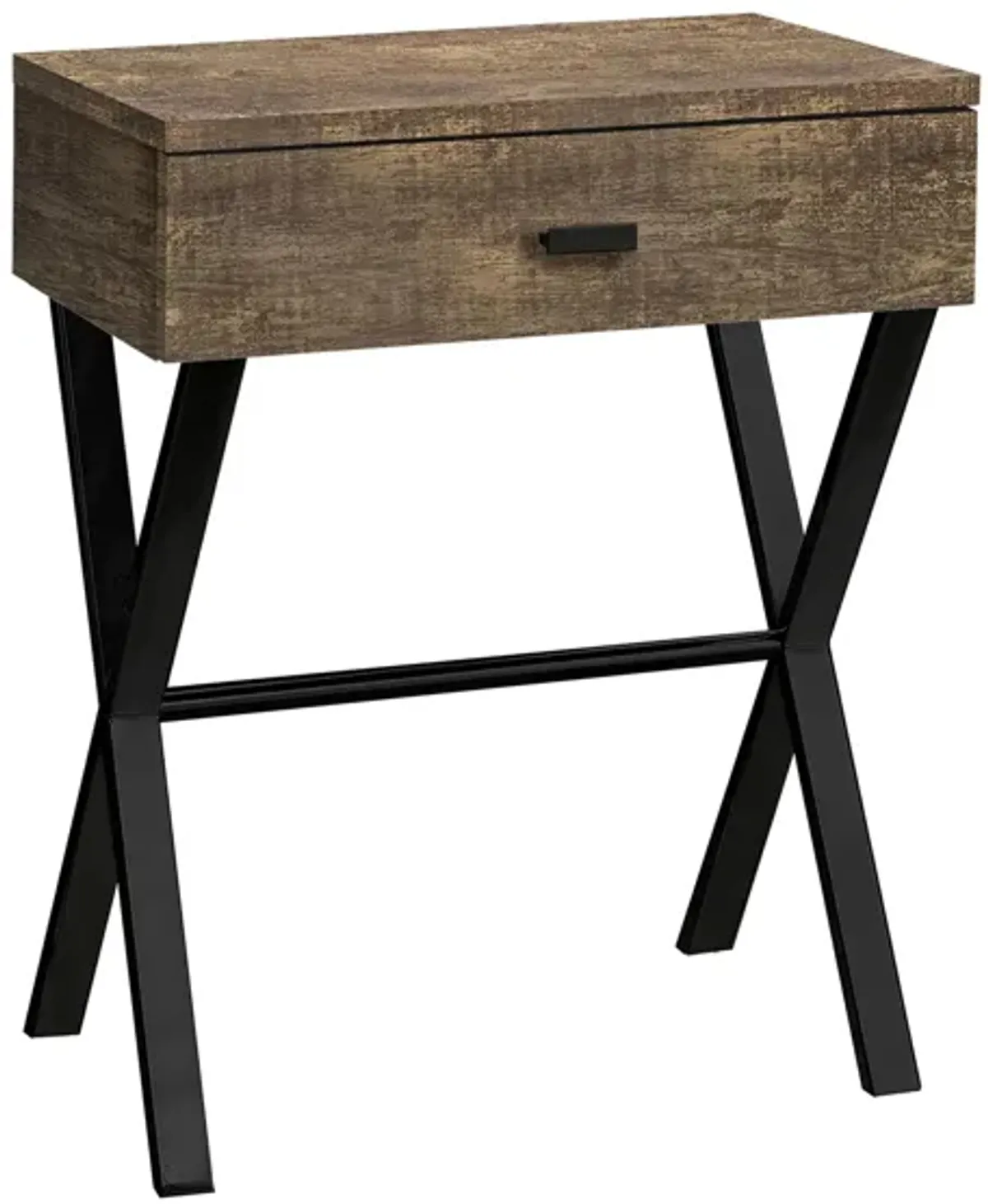 Monarch Specialties X Accent Table in Brown by Monarch Specialties