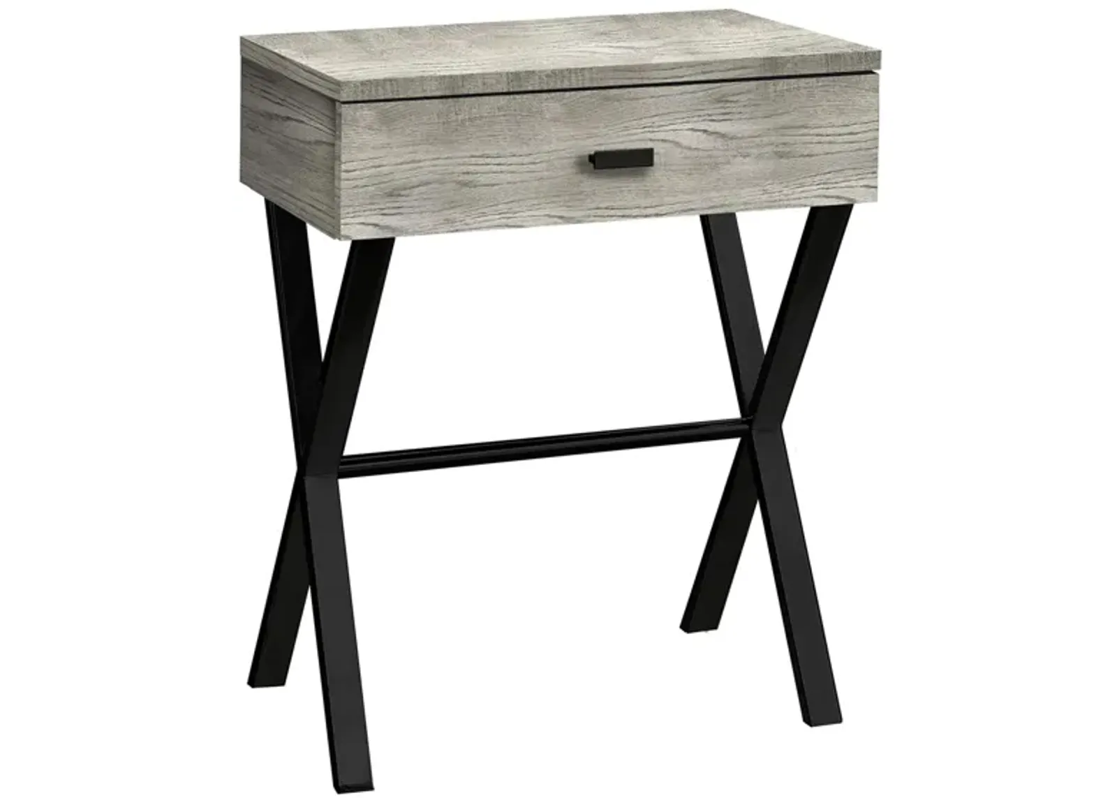 Monarch Specialties X Accent Table in Grey by Monarch Specialties