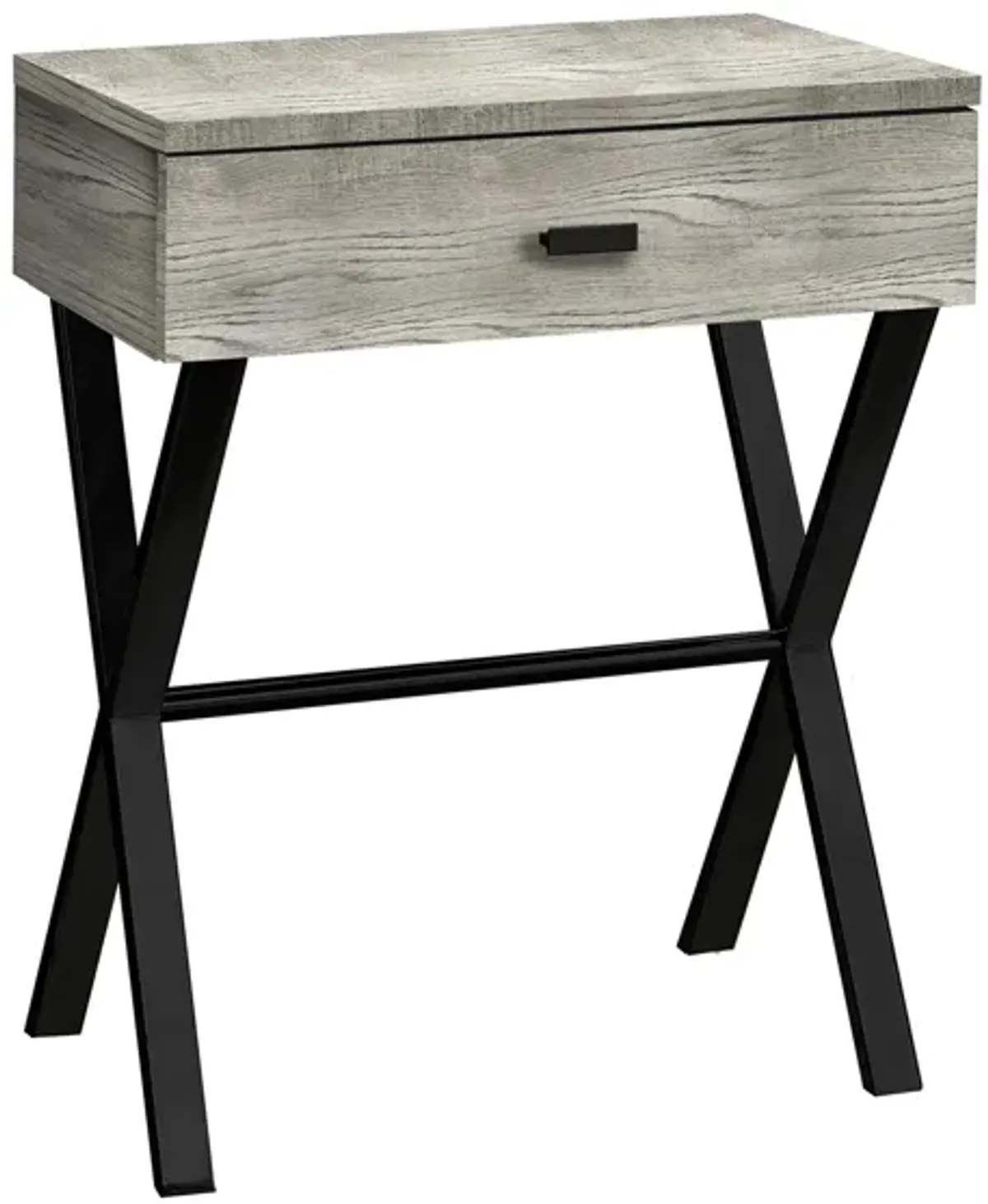 Monarch Specialties X Accent Table in Grey by Monarch Specialties