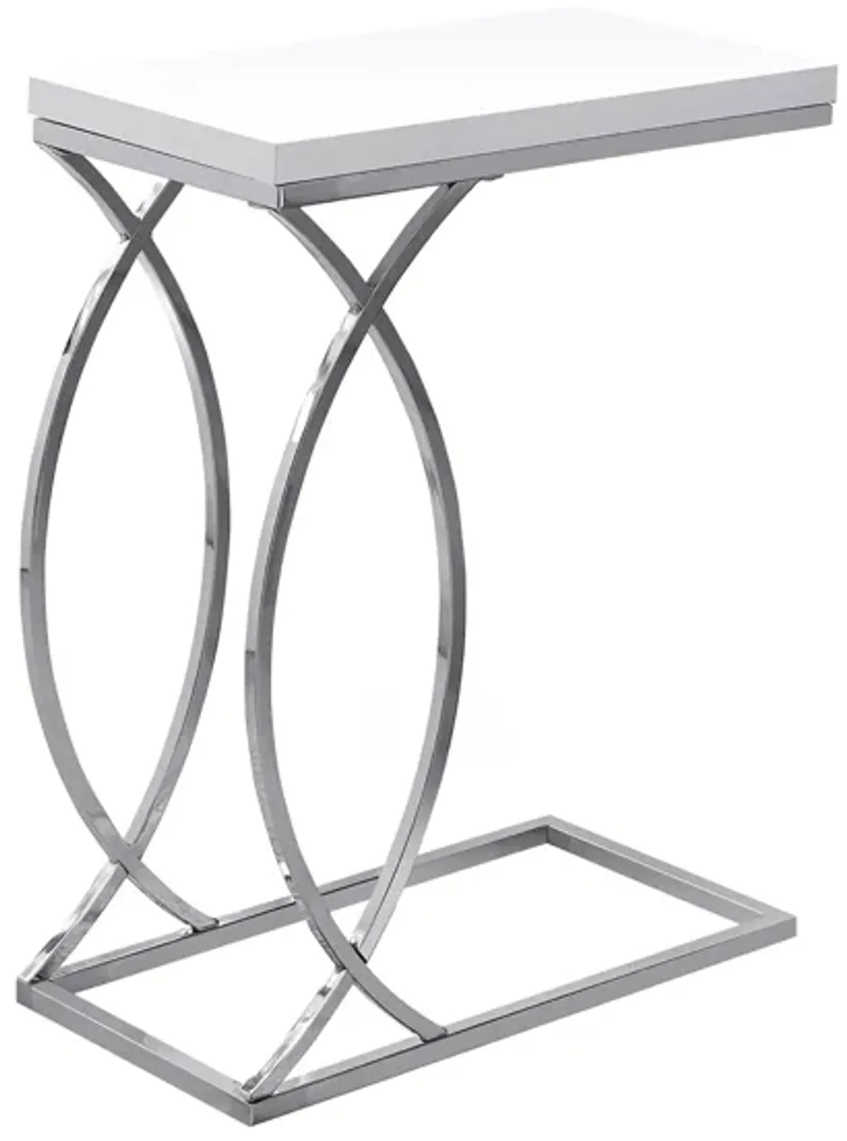 Monarch Specialties Accent Snack Table in White by Monarch Specialties