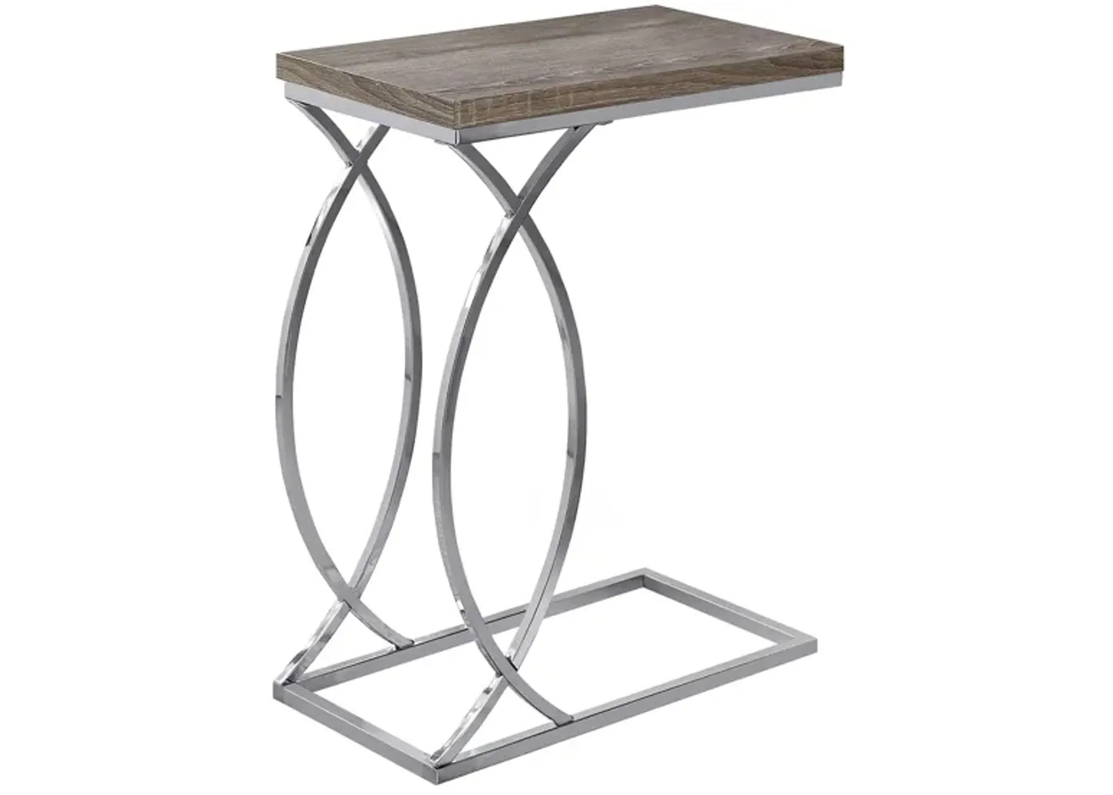 Monarch Specialties Accent Snack Table in Dark Taupe by Monarch Specialties