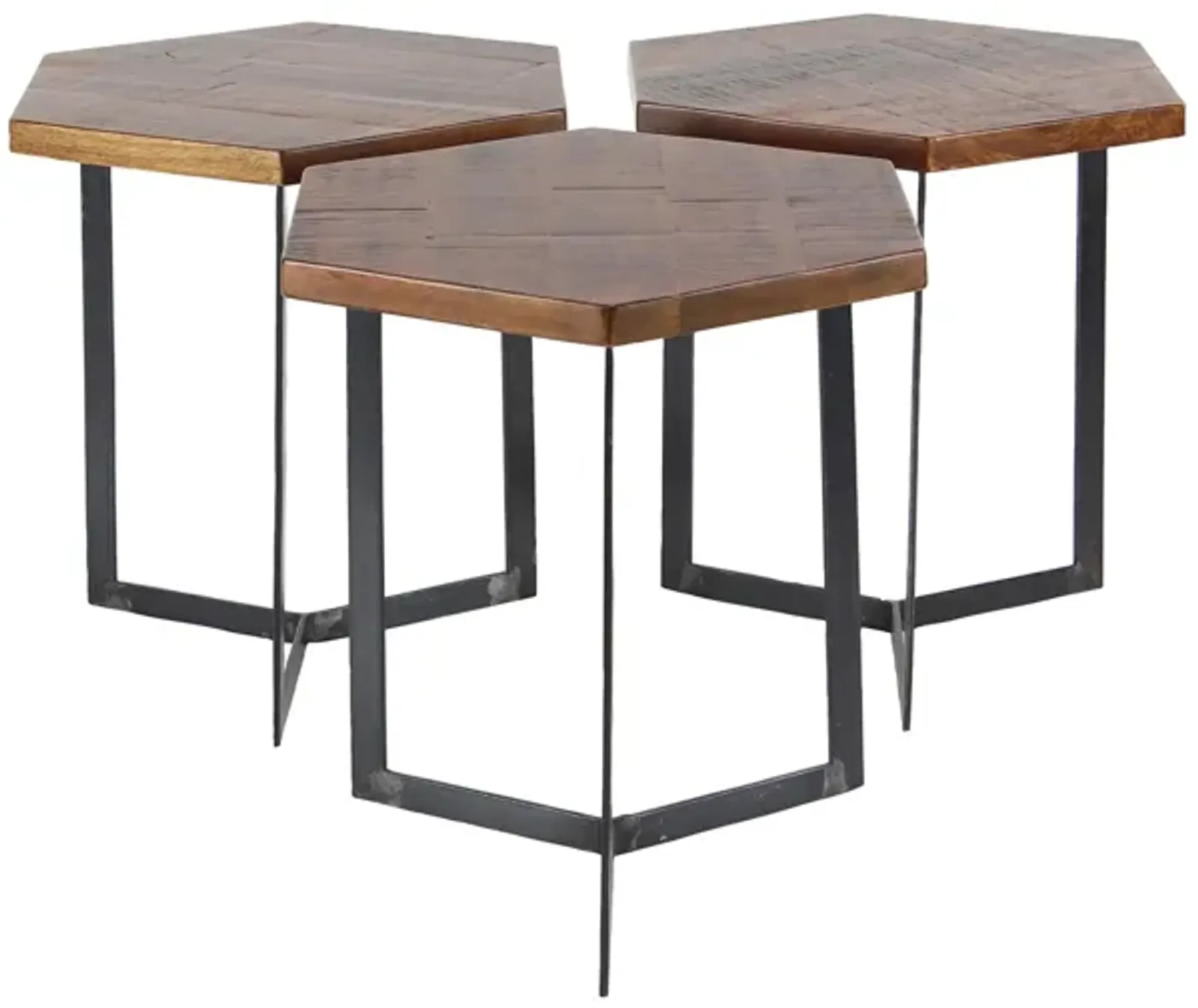 Ivy Collection Hexagon Accent Tables 3-pc.