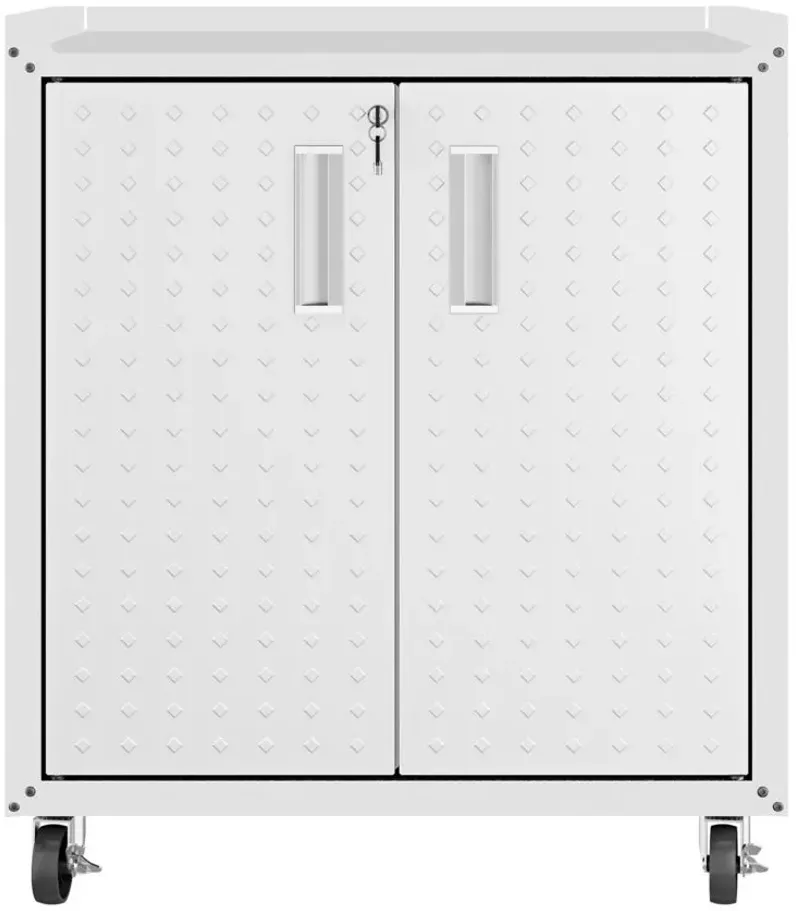 Fortress Garage Cabinet in White by Manhattan Comfort