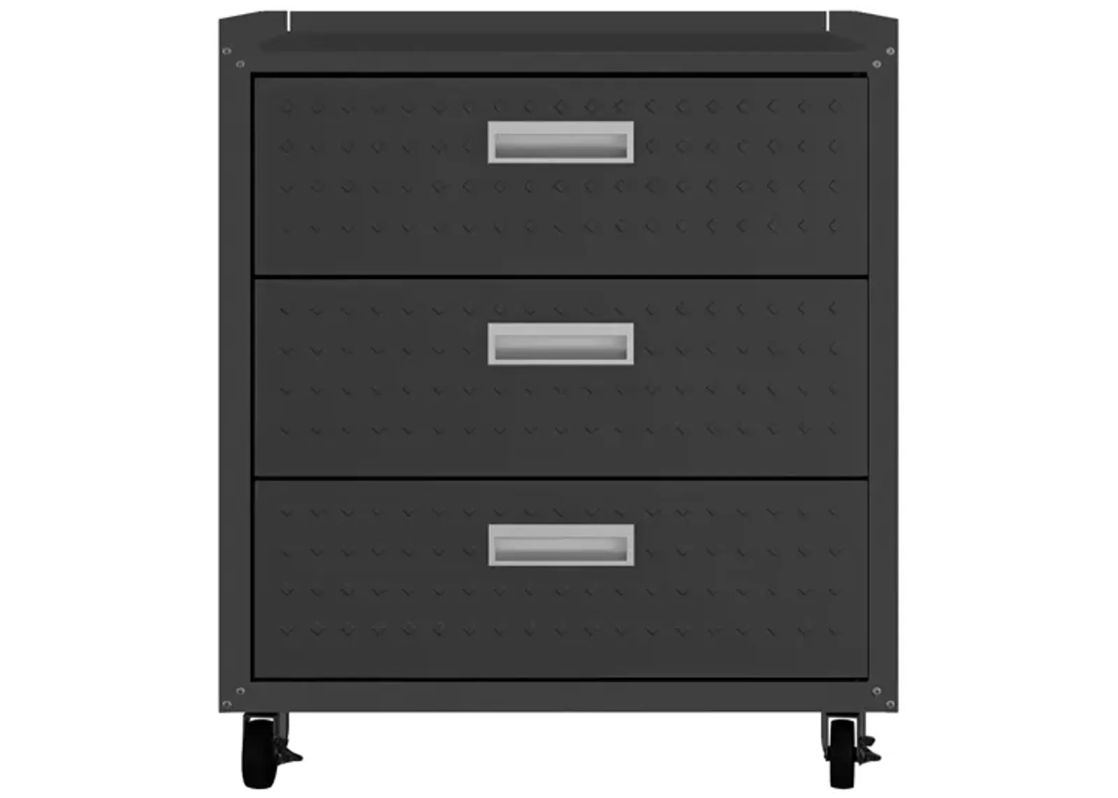 Fortress Mobile Garage Chest in Charcoal Gray by Manhattan Comfort