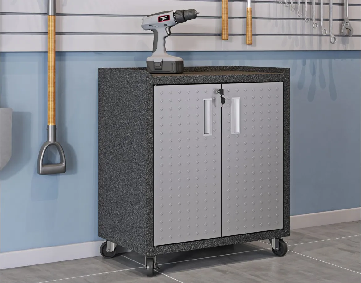 Fortress Garage Cabinet in Gray by Manhattan Comfort