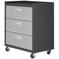 Fortress Mobile Garage Chest in Gray by Manhattan Comfort