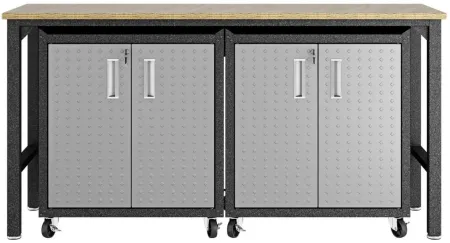 Fortress Worktable 1.0 in Gray by Manhattan Comfort