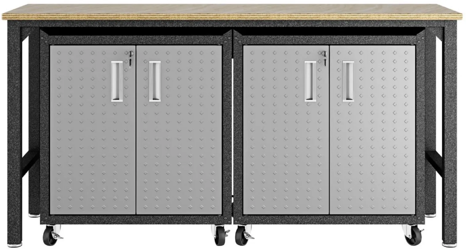 Fortress Worktable 1.0 in Gray by Manhattan Comfort