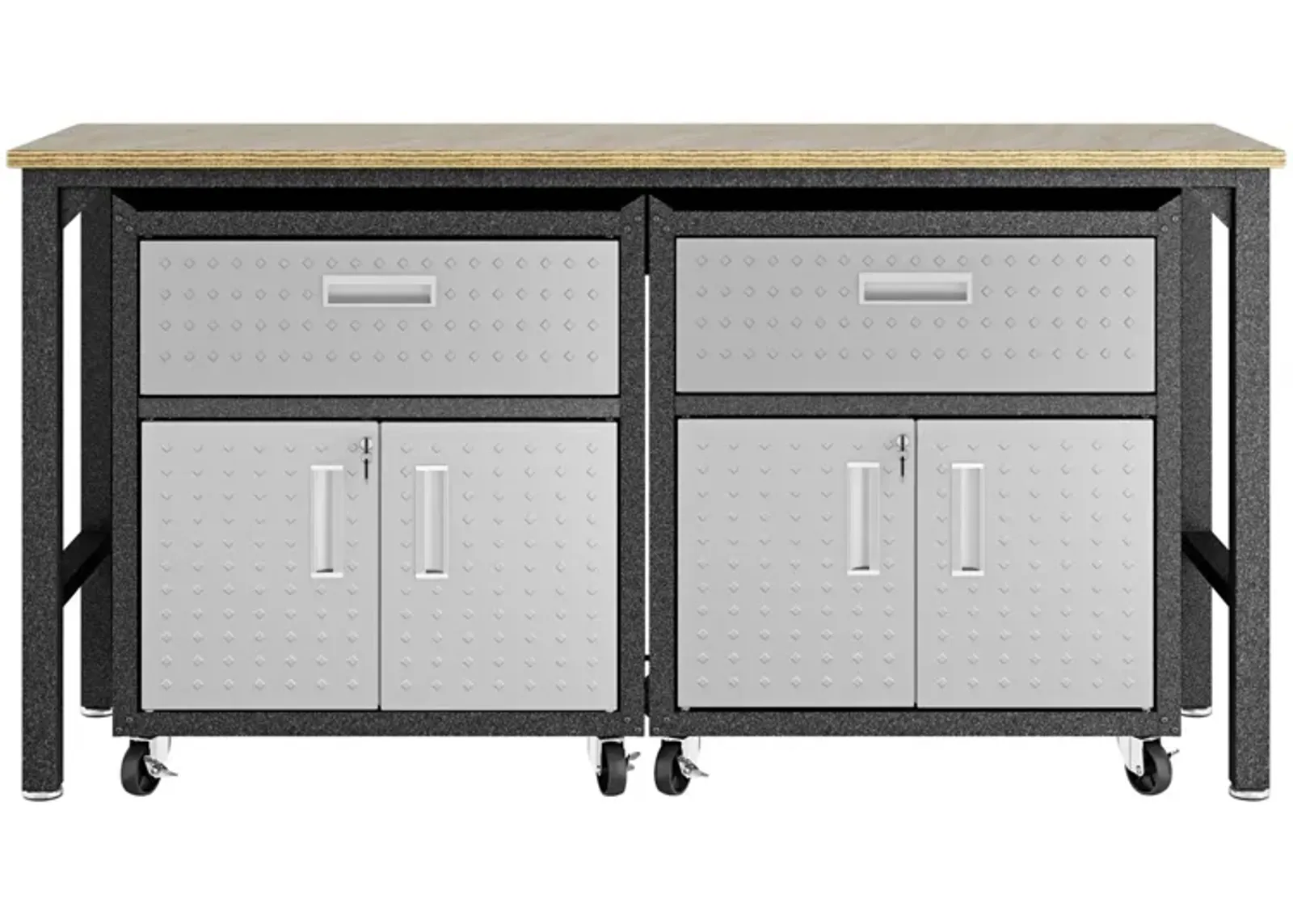 Fortress Worktable 4.0 in Gray by Manhattan Comfort