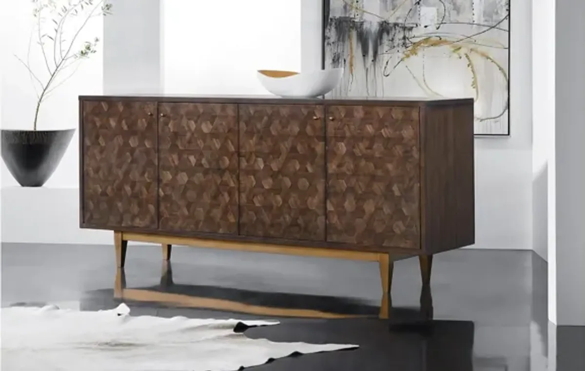 Melange Alpine Four-Door Credenza