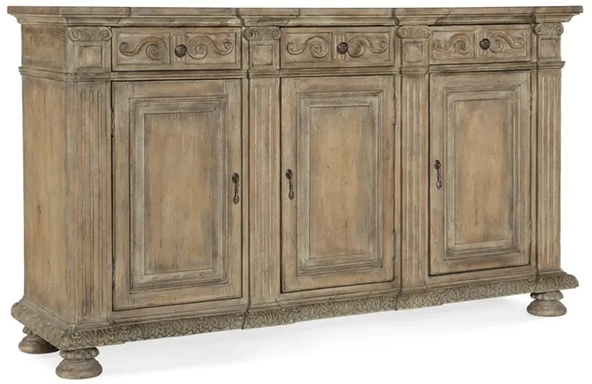 Castella 72in Credenza in Antique Slate by Hooker Furniture