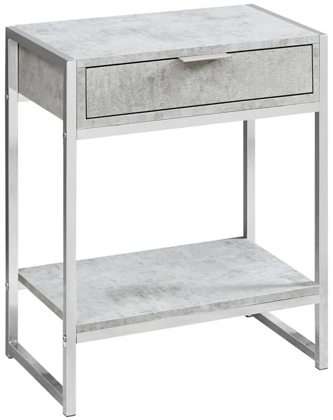 Monarch Specialties Accent End Table in Grey by Monarch Specialties