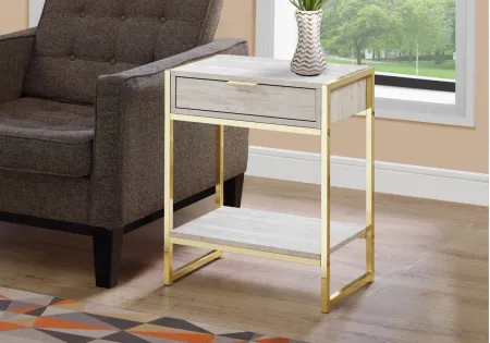 Monarch Specialties Accent End Table in Beige by Monarch Specialties