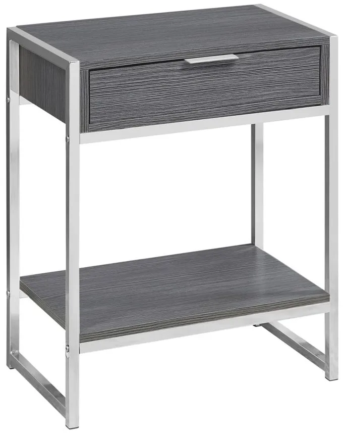 Monarch Specialties Accent End Table in Grey by Monarch Specialties