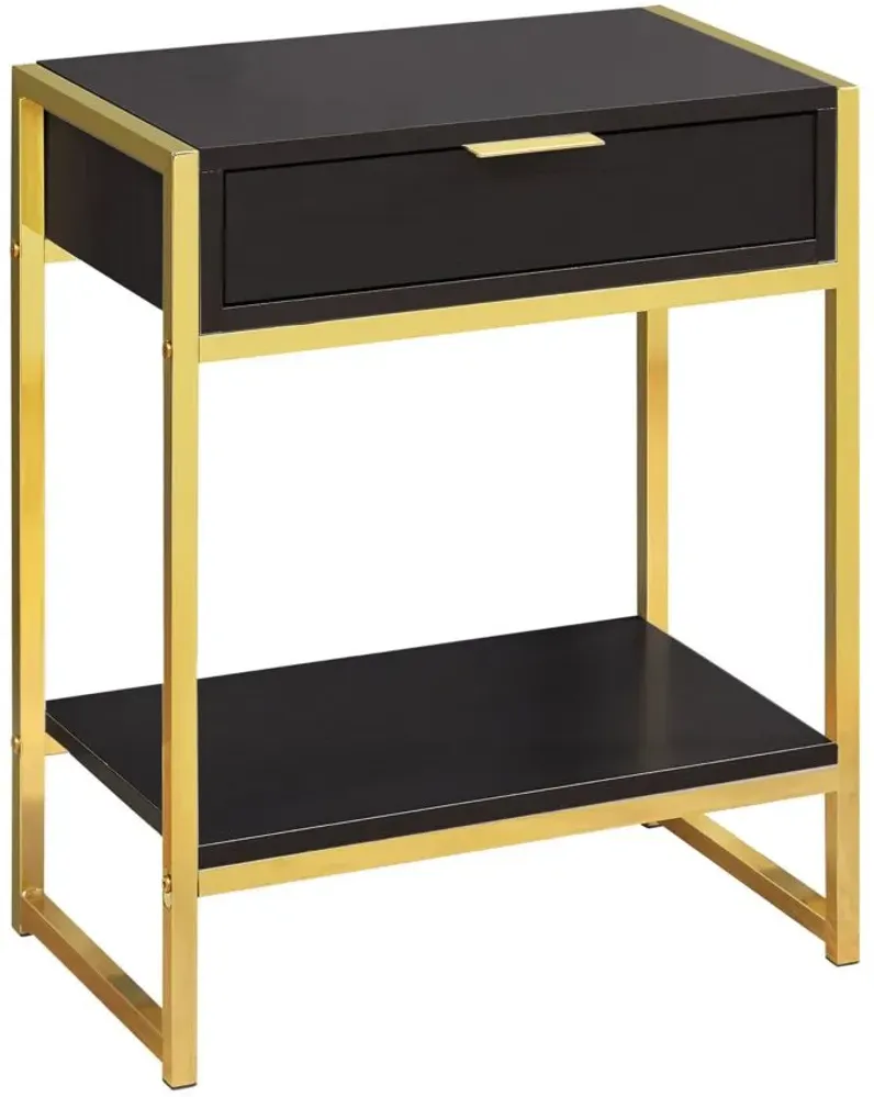 Monarch Specialties Accent End Table in Espresso by Monarch Specialties