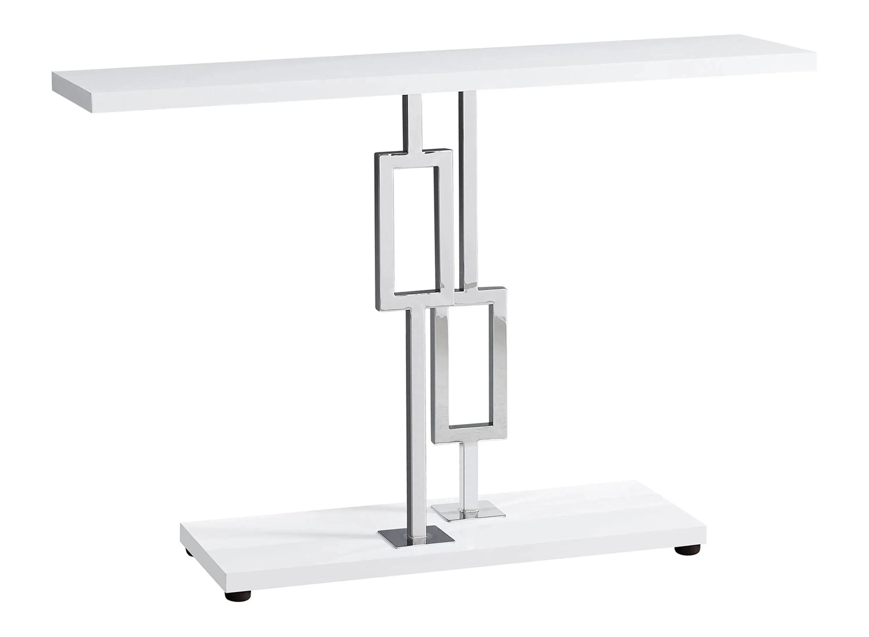 Monarch Specialties T Accent Table in White by Monarch Specialties