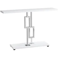 Monarch Specialties T Accent Table in White by Monarch Specialties