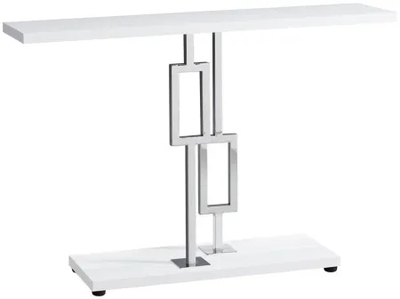Monarch Specialties T Accent Table in White by Monarch Specialties