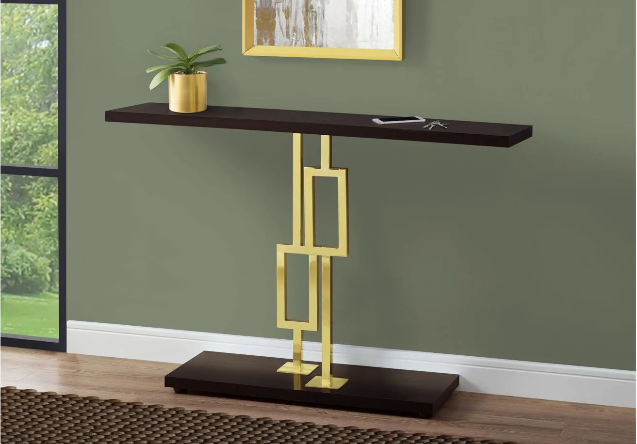 Monarch Specialties T Accent Table in Espresso by Monarch Specialties