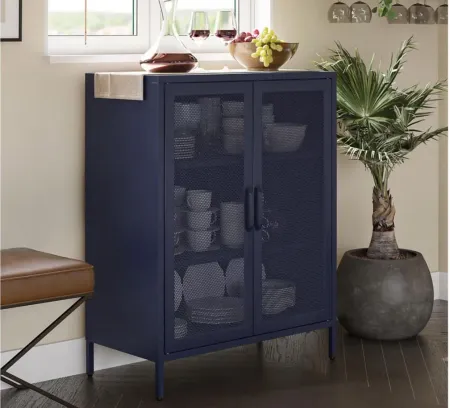 Novogratz Channing Accent Cabinet in Navy by DOREL HOME FURNISHINGS