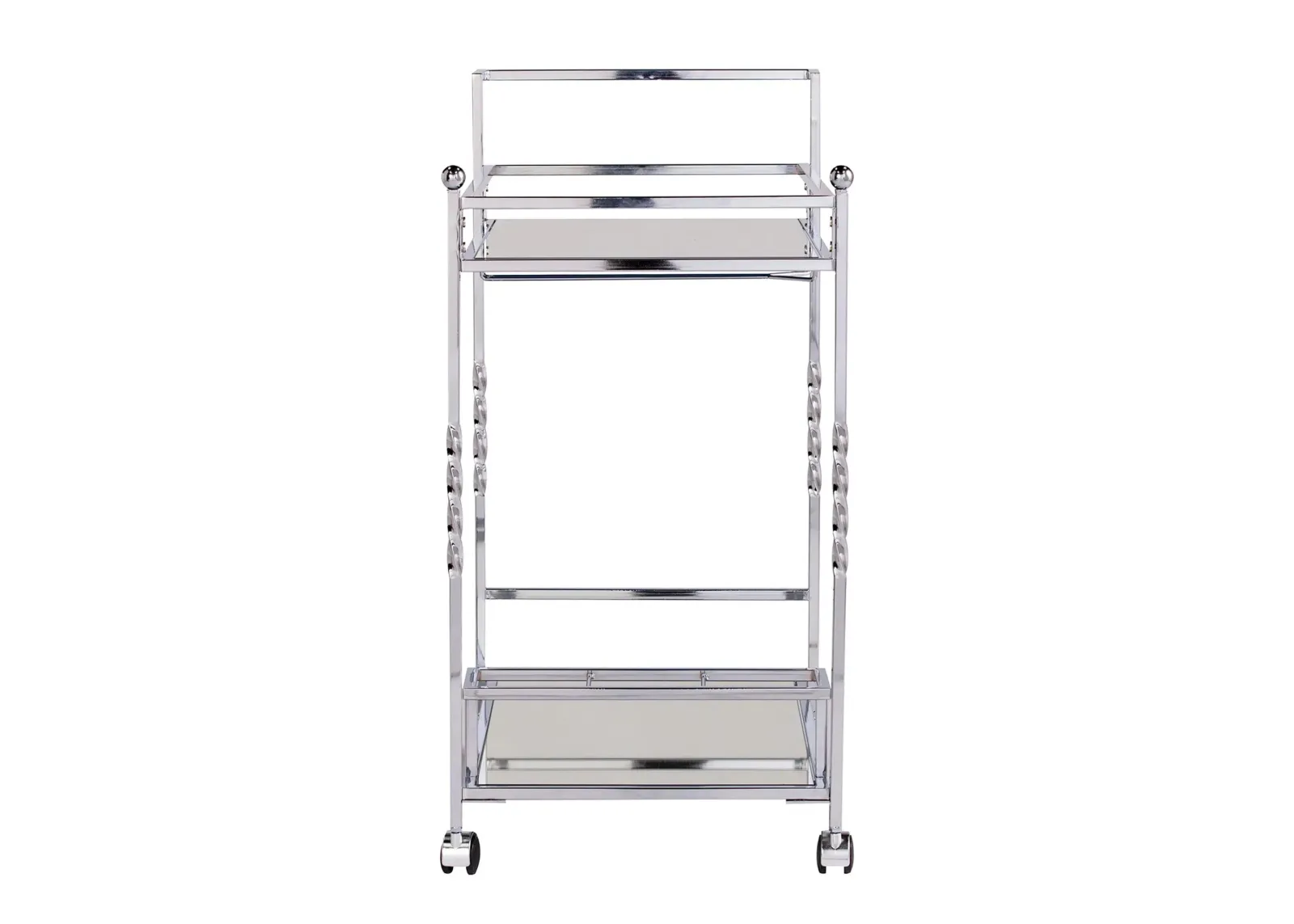 Bilston Bar Cart in Chrome by SEI Furniture