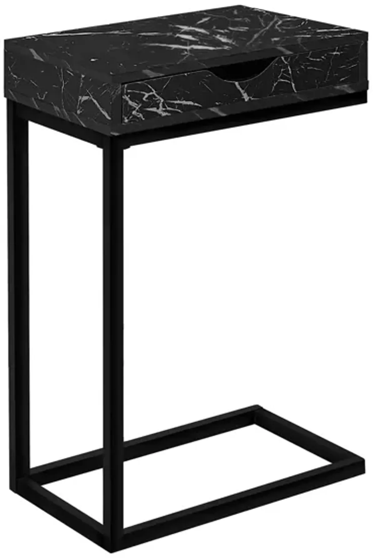 Monarch Specialties C Accent Table in Black by Monarch Specialties