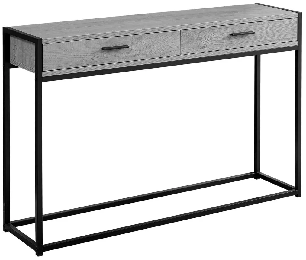 Monarch Specialties Hall Table in Grey by Monarch Specialties