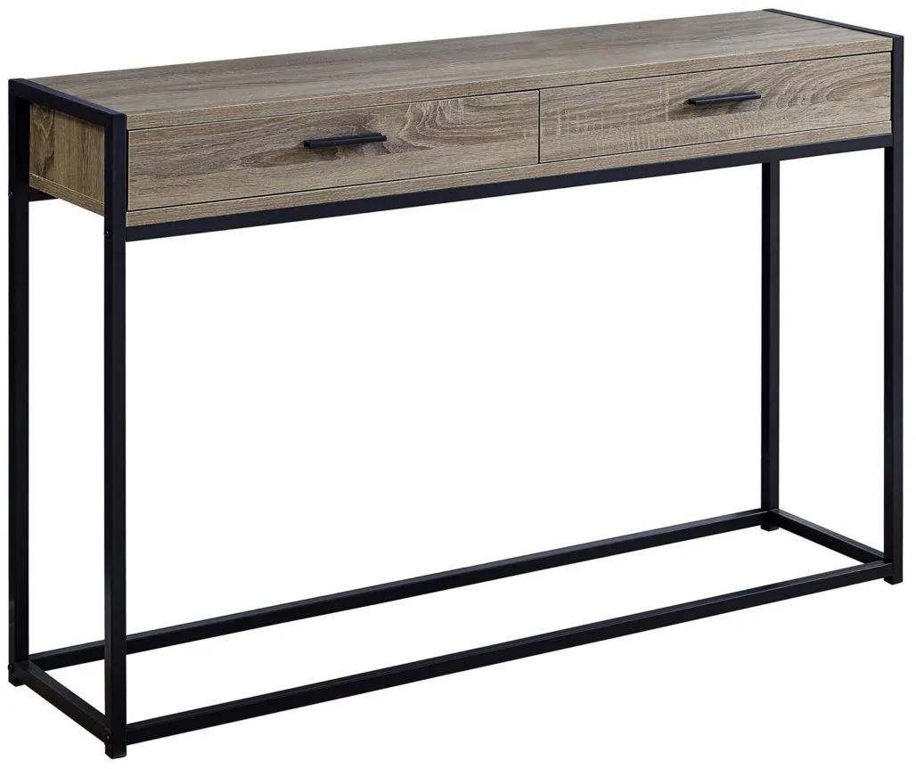 Monarch Specialties Hall Table in Dark Taupe by Monarch Specialties