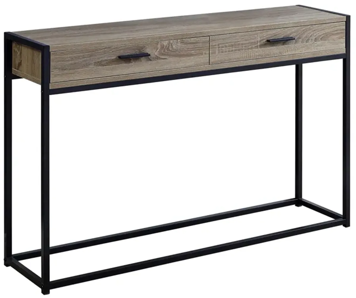 Monarch Specialties Hall Table in Dark Taupe by Monarch Specialties