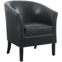 Simon Club Chair in Black by Linon Home Decor