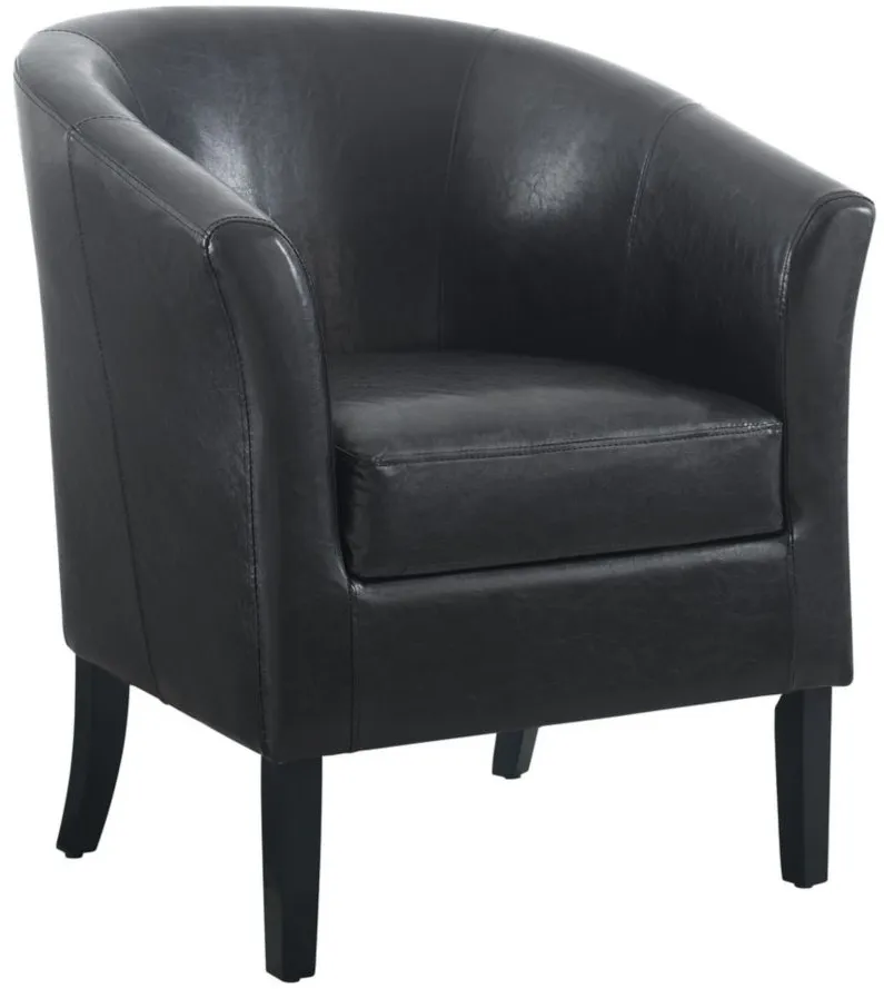 Simon Club Chair in Black by Linon Home Decor