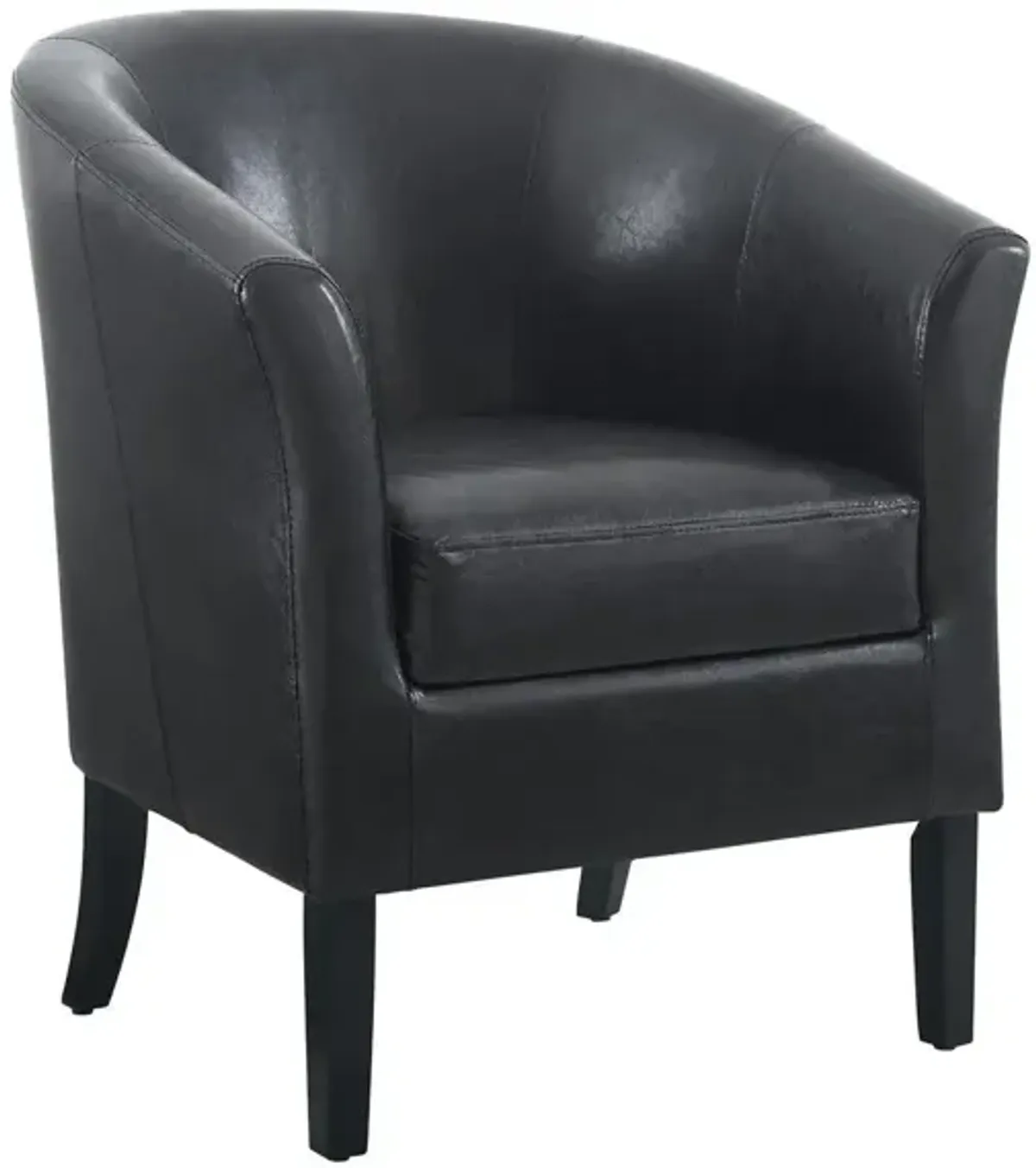 Simon Club Chair in Black by Linon Home Decor