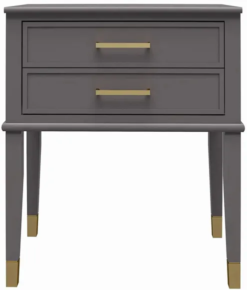 Westerleigh End Table in Graphite Grey by DOREL HOME FURNISHINGS