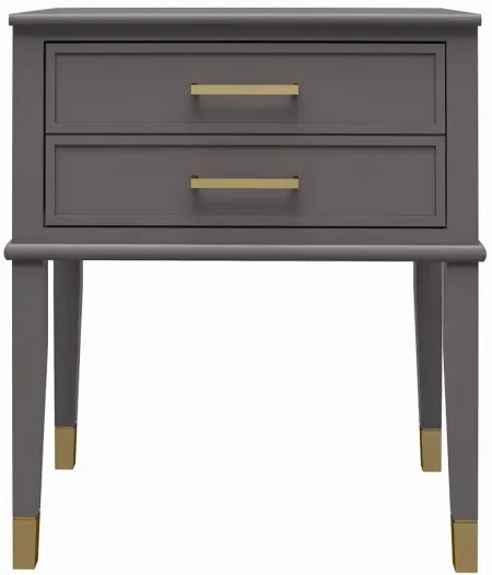 Westerleigh End Table in Graphite Grey by DOREL HOME FURNISHINGS