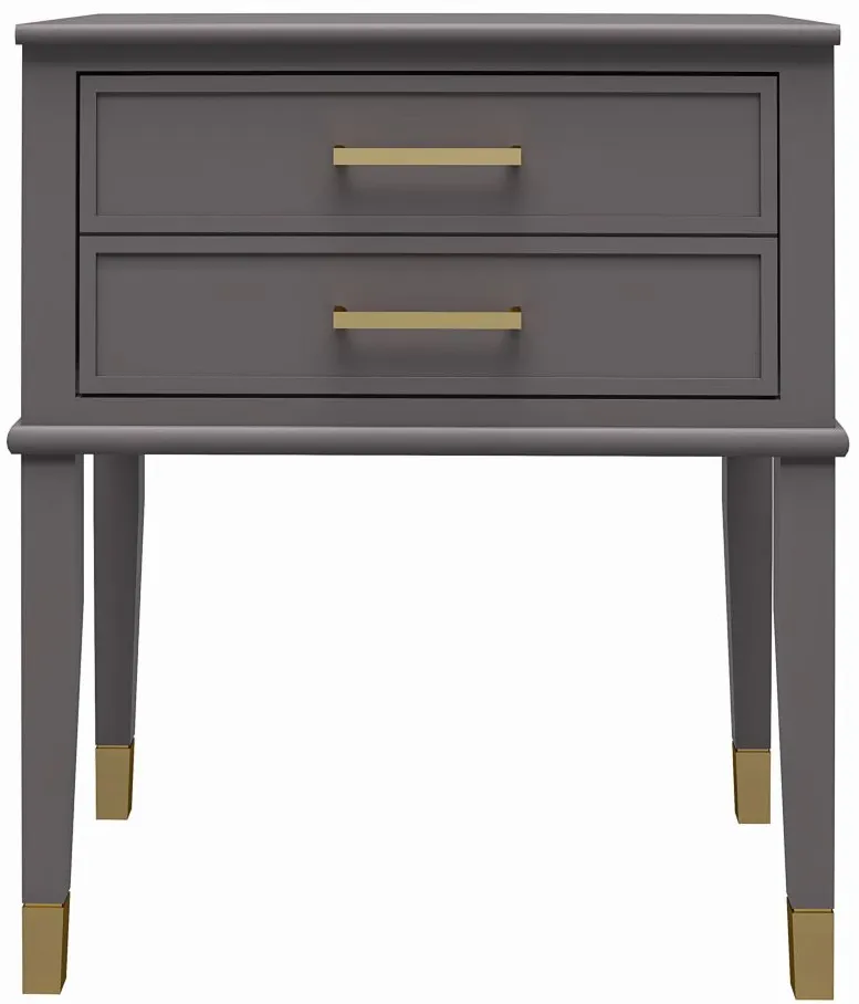 Westerleigh End Table in Graphite Grey by DOREL HOME FURNISHINGS