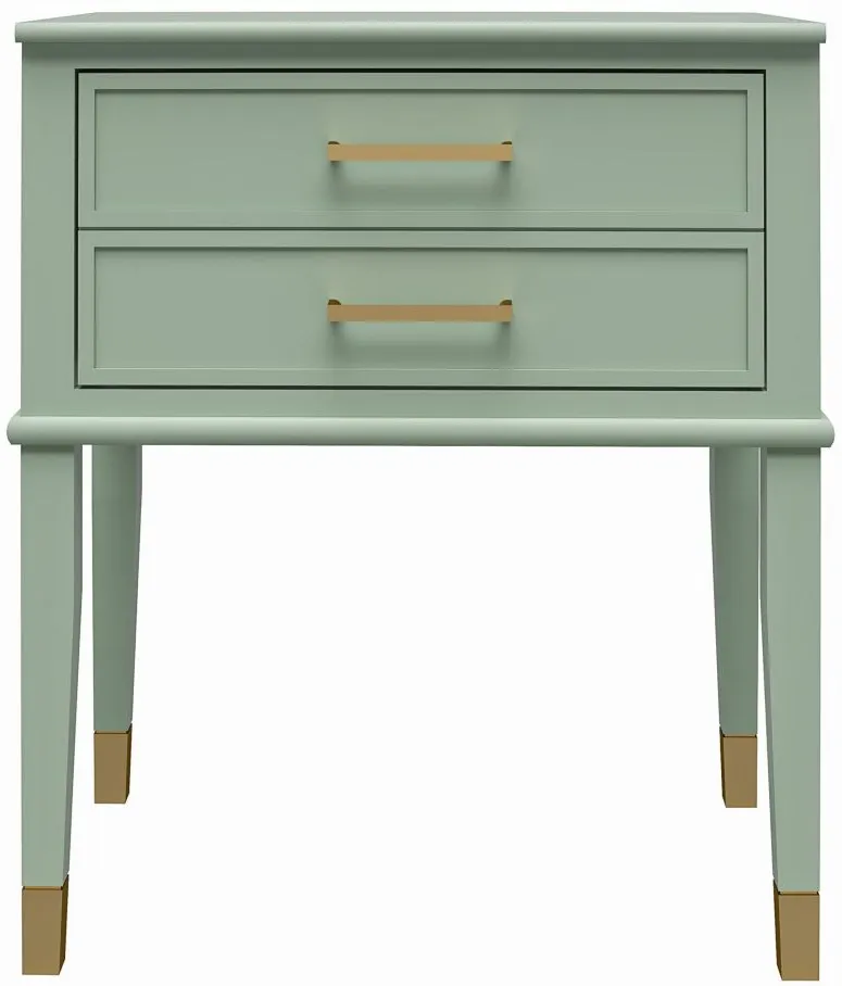 Westerleigh End Table in Pale Green by DOREL HOME FURNISHINGS