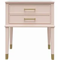 Westerleigh End Table in Pink (Pale Dogwood) by DOREL HOME FURNISHINGS