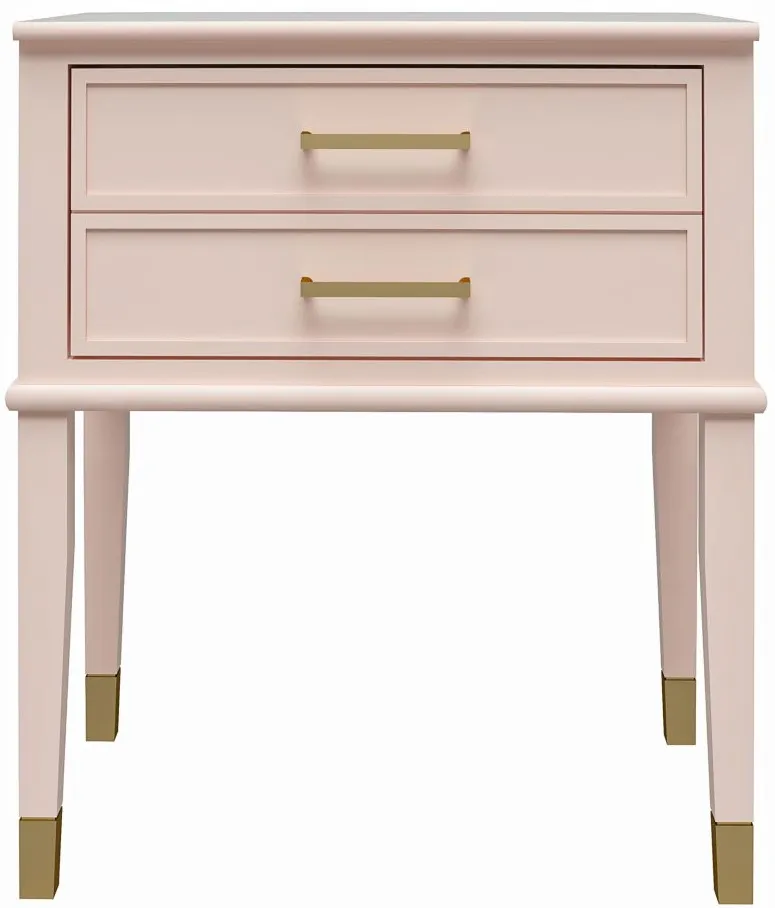 Westerleigh End Table in Pink (Pale Dogwood) by DOREL HOME FURNISHINGS