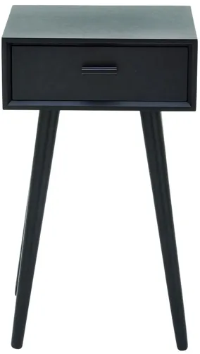 Ivy Collection Side Accent Table in Black by UMA Enterprises