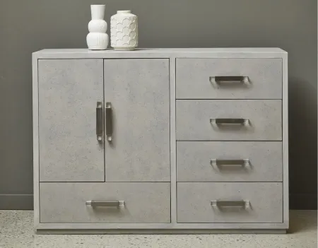 Pulaski Stone-Textured Accent Cabinet in Gray by Bellanest.