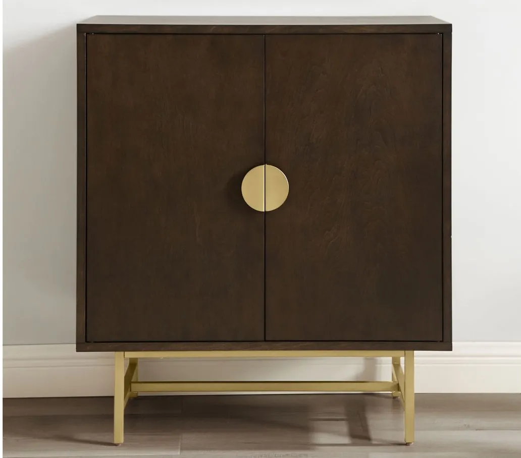 Blair Bar Cabinet in Dark Brown by Crosley Brands