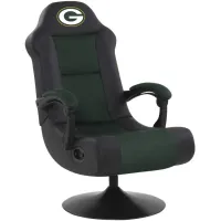 NFL Faux Leather Ultra Gaming Chair in Green Bay Packers by Imperial International