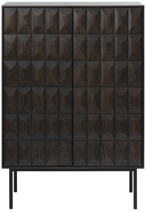 Ballena Cocktail Cabinet in Brown-Black by Unique Furniture