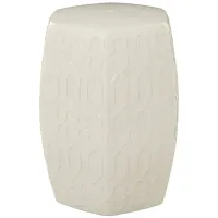 Ivy Collection Diamond Accent Table in Cream by UMA Enterprises