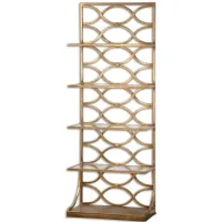 Lashaya Etagere in Gold by Uttermost