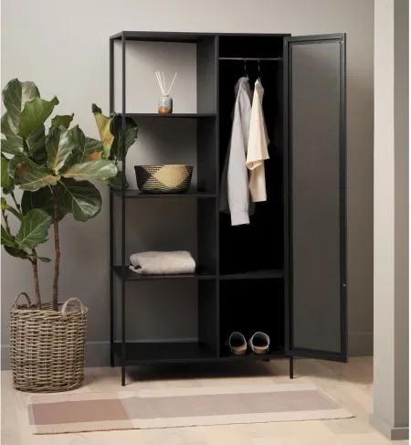 Jaco Accent Wardrobe in Black by Unique Furniture