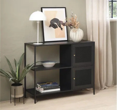 Jaco 2-Door Cabinet in Black by Unique Furniture