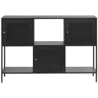Jaco 3-Door Cabinet in Black by Unique Furniture