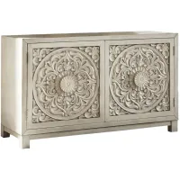 Sundance 2 Door Accent Cabinet in Antique Linen Finish by Liberty Furniture